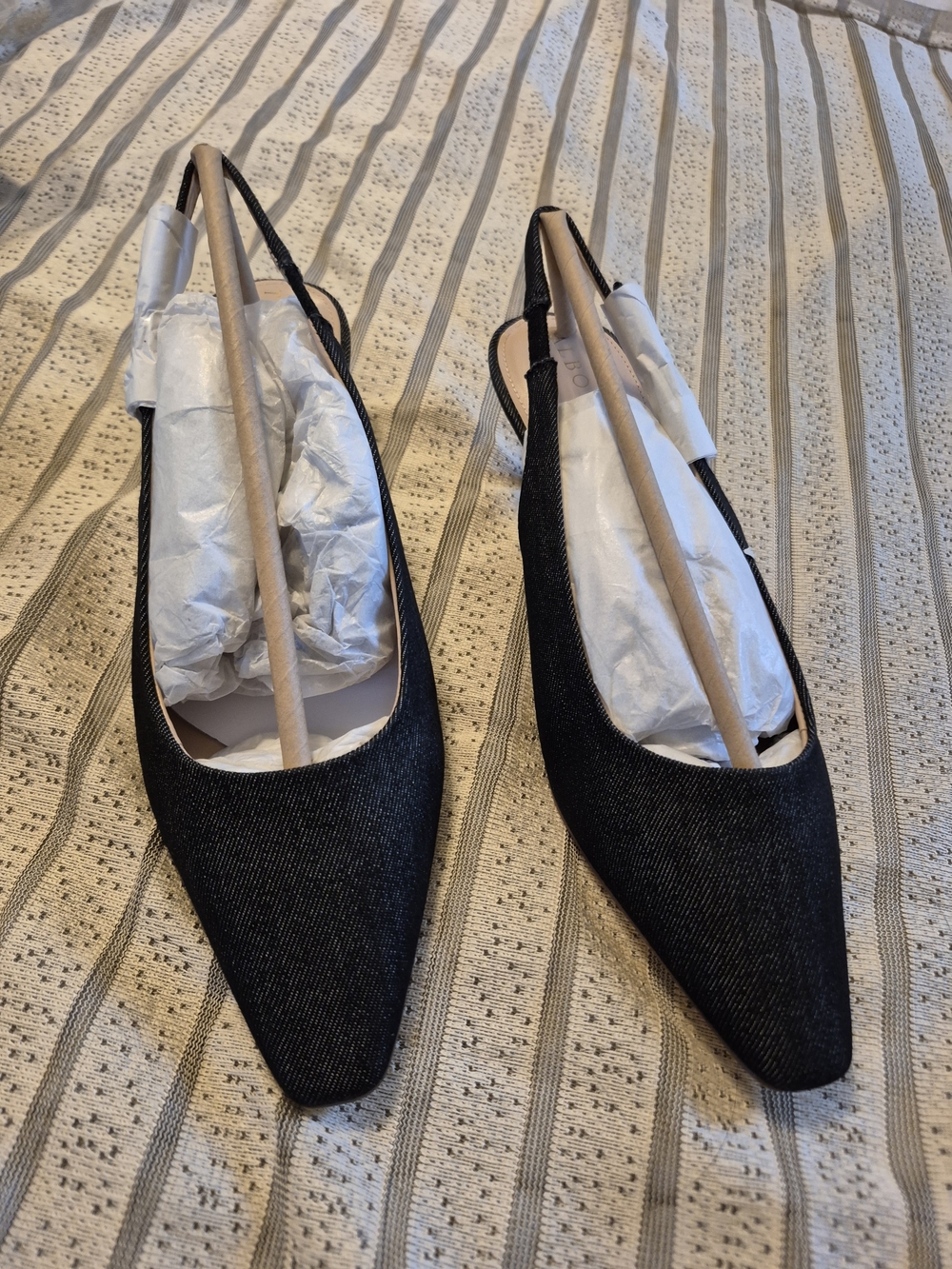 Talbots Tabitha Denim Slingback Pumps